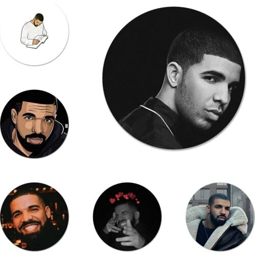 Drake Newest Super Cute Icons Pins Badge Decoration Brooches Metal Badges For Backpack Decoration 58mm