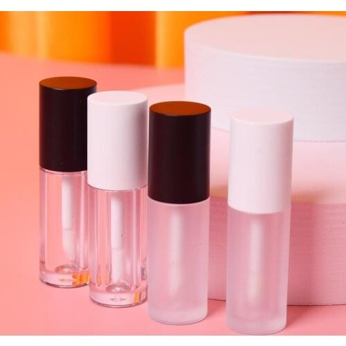 1PCs DIY Lip Balm Tube 2ML Empty Container With Cap Empty Lipstick Bottle Lipgloss Tube Cosmetic Sample Container White Black