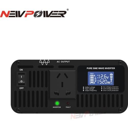 1000W 1.5KW Combined Charger Pure Sine Wave CPU 12V 24V 36V 48V 60V 72V DC TO AC 110V 220V Solar car Power Inverter