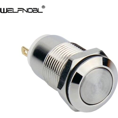 12mm Latching Protect Custom Symbol Car Boat Power Euro Gauge Display Push Button Switch
