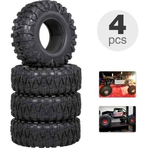 4PCS 2.2IN Crawler RC Tires Ultra Soft Rock Crawler Tires for 1/10 rc Rock Crawler Traxxas Tr-x4 TR-X-6 Axial Scx10 90046