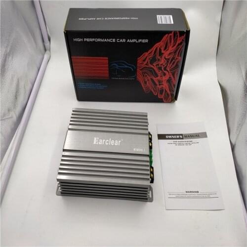 Free Shipping 1 Set E1200.1 Car Audio Earclear Speaker Power Car Amplifier AMP RMS 2 Channels Black Made In Germany