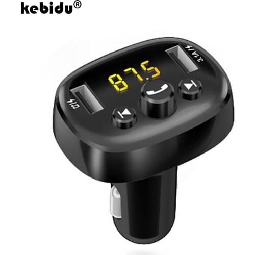 Bluetooth 5.0 FM Transmitter Car Kit MP3 Modulator Player 3.1A USB AUX Wireless Handsfree Audio Receiver Dual USB Fast Charger