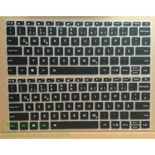 Powforward German Laptop Keyboard Cover For Xiaomi Mi Notebook Air 12.5 12 13.3 13 Pro 15 15.6 Skin Protector Protective film