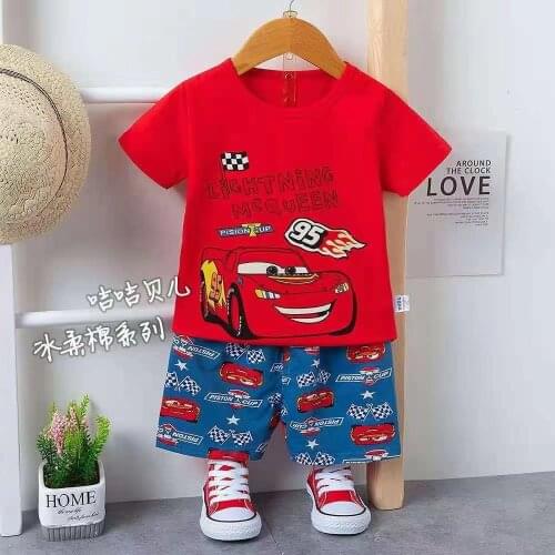 Disney Teen Pyjamas Kids Shark Cartoon Pajama Toddler Mickey Girl Sets Boys Baby Clothes Summer Elsa Cars Snow White Sleepwear