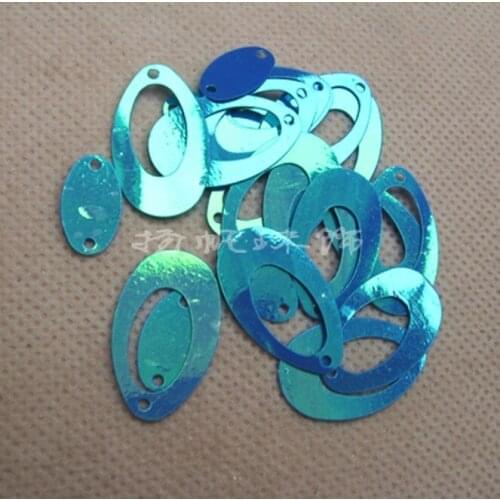 PVC bulk sequins 14X22MM double egg-shaped sequins shoes costume DIY jewelry clothes accessories