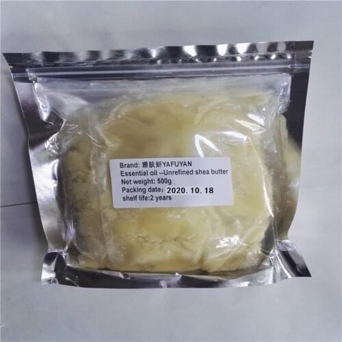 Essential oil YAFUYAN 500g Raw Natural Organic Unrefined Shea Butter Oil Fresh Grade Nourishing Moisturizing Wrinkle Skin Care