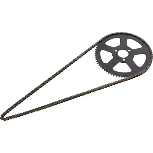 Clutch Drum Bell Housing & 25H 68 Links Drive Chain & Sprocket For 49cc