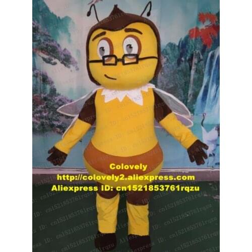 Bee Honeybee Wasp Hornet Vespid Bumblebee Bombus Mascot Costume Adult Character Ambulatory Walking Wedding Celebration zz6383