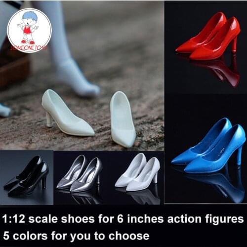 1/12 Scale Female High Heels Shoes Model for 6 Inches TBLeague Heng Action Figures