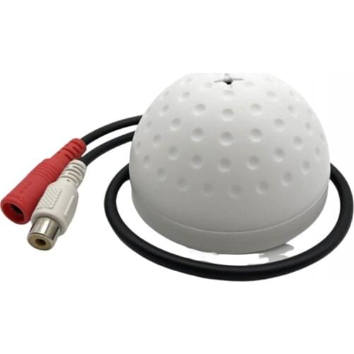Sound Pickup Microphone Audio Monitoring Audio Pick Up Device for CCTV Surveillance Security Camera Built in Preamp Wired Voice
