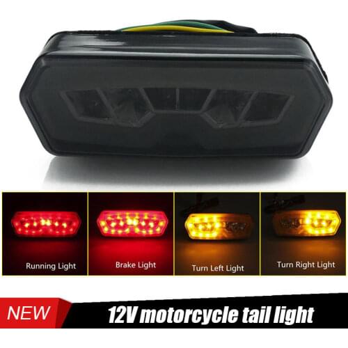 Motorcycle LED Brake Tail Light Integrated Turn Signal Light Smoke Waterproof Moto LED Moto accessories For Honda MSX 125