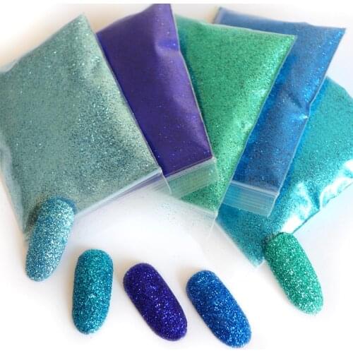 9 Colors Nail Glitter Powder Set All for Nail Design Shinny Chrome Pigment Dust Nail Supplies For Professionals Manicure Sequins