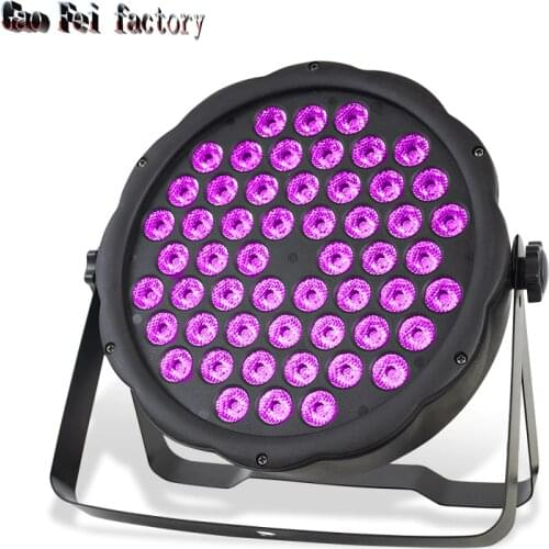 Led Flat Par Light 54X3W RGB 3In1 Wall Wash Effect By Dmx Control Disco Lighting Good For Dj Bar Party Christmas Light