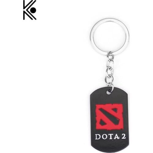 Dota 2 Pendant Vintage Keychain dota2 Game Metal key chain Ring figure gift ring porte clef chaveiro key holder 5cm