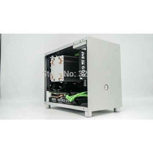 All aluminum HTPC ITX small chassis game computer case support Graphics card RTX2070 i7 8700 PK77 K77