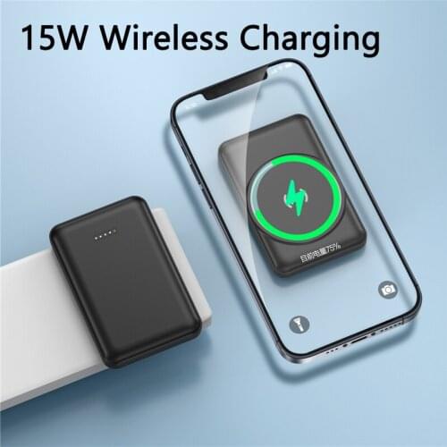 5000mAh Power Bank Magnetic Qi Wireless Charger for iPhone 12 pro max 12mini Wireless Powerbank for Samsung S21 Xiaomi Poverbank