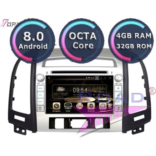 Roadlover Android 8.0 Car DVD Player For Hyundai Santa Fe 2006 2007 2008 2009 2010 2011 2012 Stereo GPS Navigation Magnitol 2Din