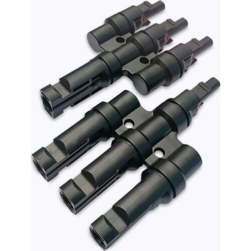 Connector 1 pair 3T Branch Connectors M/FM Solar Panel Cable Coupler Combiner Panel Cable Connectors