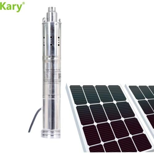 Kary 24v lift 20m dc solar water pump 1.28 inch outlet 3000L/H brushless solar submersible pump