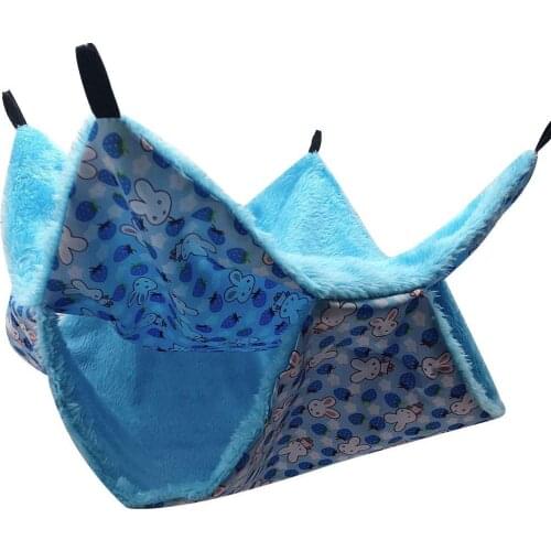 Warm Hamster Squirrel Hanging Hammock Swing Nest Cage Sleeping Bed Pet Supplies