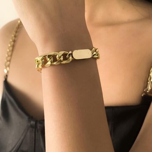 Vintage Bracelet On Hand Simple Metal Shiny Pendant Chain Bracelet Charms For Bracelet Cheap Goth Jewelry For Women Accessories