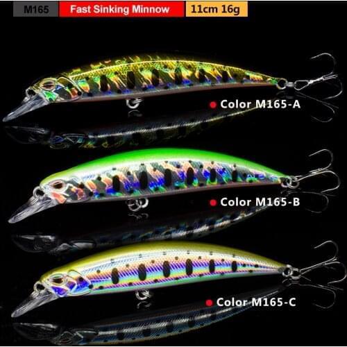 FOVONON Fast Sinking Minnow Wobbler Deep Long Cast Fishing Lure Crankbaits Jerkbait Bait Perch Pesca Mini Wobblers