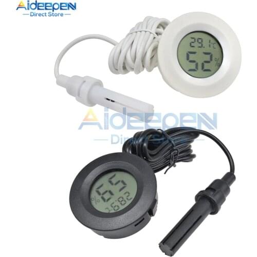 1Pcs Mini LCD Digital Thermometer Hygrometer Indoor Temperature Sensor Temperature Humidity Meter Detector Fridge Freezer Tester