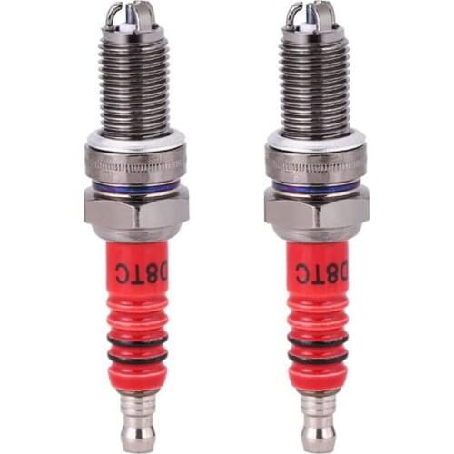 2 Pcs 3-Electrode Spark Plug D8TC for 125Cc 150Cc 200Cc 250Cc Motorcycle Scooter ATV Quads