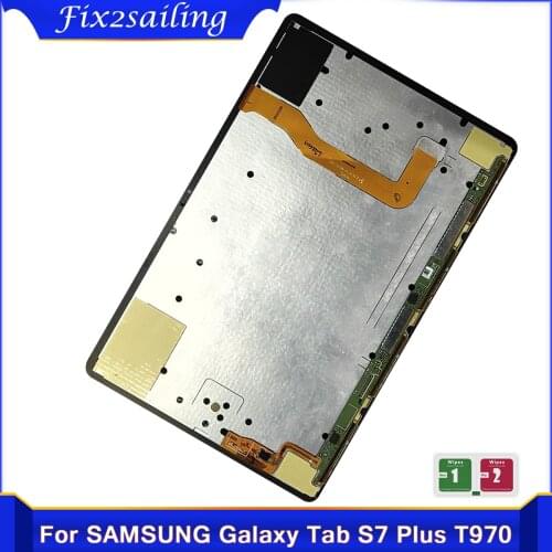 AAA+ Quality 12.4'' LCD For Samsung Galaxy Tab S7 Plus SM-T970 T970 LCD Display Touch Screen Digitizer Assembly Panel NEW