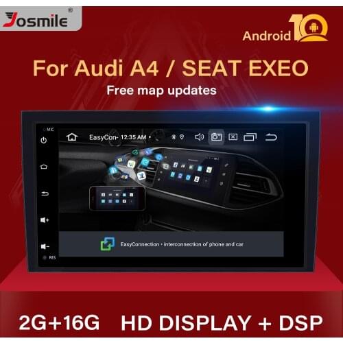 2GB 2 Din Car Radio GPS Android 10 Car DVD Player for Audi A4 B8 S4 B6 B7 RS4 8E 8H B9Seat Exeo 2002-2008 Navigation Multimedia
