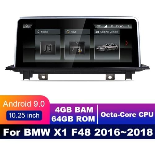 8 cores 4G+64G android 10.0 Car multimedia Player Navigation GPS radio For BMW X1 F48 2016~2018 Original 10.25" DSP carpl NBT