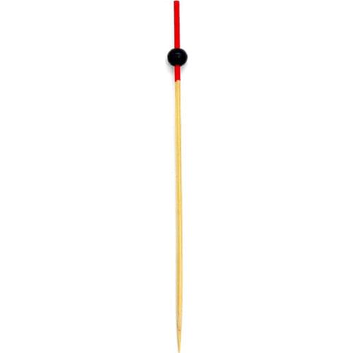 Free Shipping - Party Suppliers Disposable Tableware, 120mm Cocktail Ball Bamboo Pick Fruit Skewer, 100/Pack