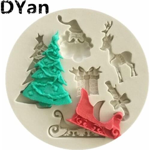 Free Shipping Liquid Silicone Silicone Gel Mold Christmas Tree Glucose Cake Decorative Mold A1370