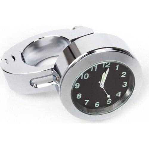 Motorcycle Motor Bike Handlebar Bar Mount Dial Clock Digital Time Gauge Watch