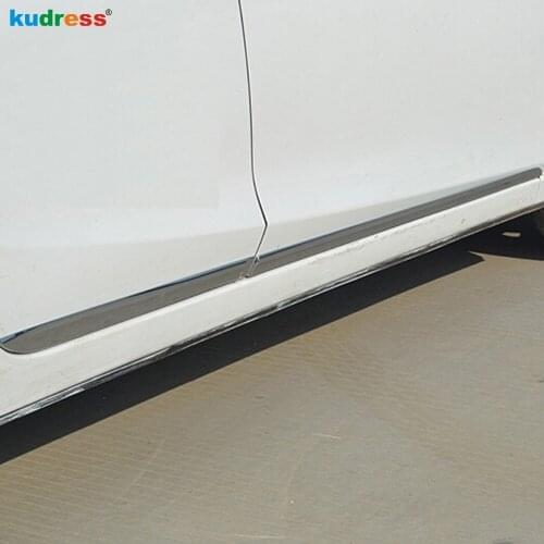 For Mazda 3 Axela 2014 2015 ABS Chromium Styling Side Door Body Moulding Streamer Cover Trims Door Body Strip Decoration 6pcs