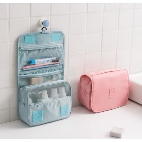 Travel Hanging Wash Bag Large Capacity Storage Bag Hook Cosmetic Bag Travel Portable Waterproof Wash Bag