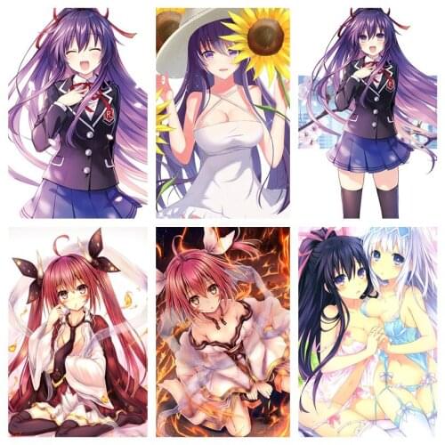 WTQ Canvas Painting Anime Posters Date A Live Tohka Yatogami Itsuka Kotori Wall Decor Wall Art Picture Room Decor Home Decor