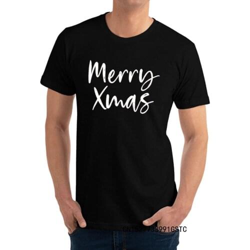 Cool T Shirts Slim Fit O-Neck Merry Xmas Premium Cotton Mens T Shirt Casual Short Sleeve T-shirts Camisas Hombre Drop Shipping