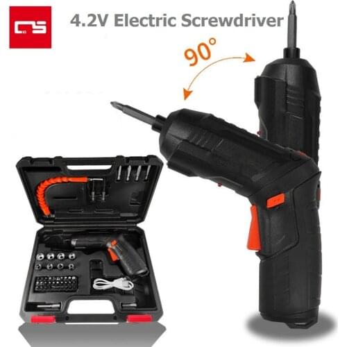 4.2V Electric Screwdriver Set Cordless Drill USB Rechargeable Battery Mini Wireless Power Driver Tools for Repair Assembly