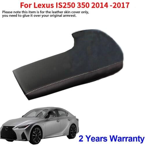 Car Armrest Box Trim Cover for Lexus IS250 350 2014 2015 2016 2017 Auto Leather Arm Rest Case Cushion Car Styling Accessories