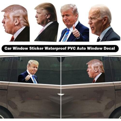 2020 U.S. Election Sticker President Biden Donald Trump Funny Car Sticker Car Window Sticker Waterproof PVC Auto Window Decal
