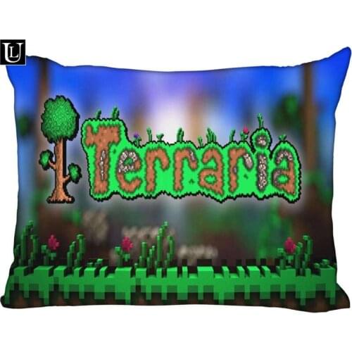 Custom Terraria Rectangle Pillowcase zipper Classic Pillow Case Customized Pillow Case Covers (Two Sides)
