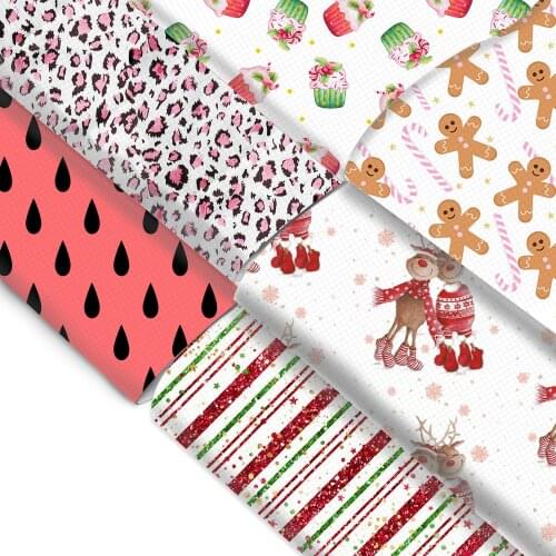 Transparent Fine Glitter Printed Faux Synthetic Leather Fabric,DIY handmade materials for handbag shoes hair bow,1Yc6516
