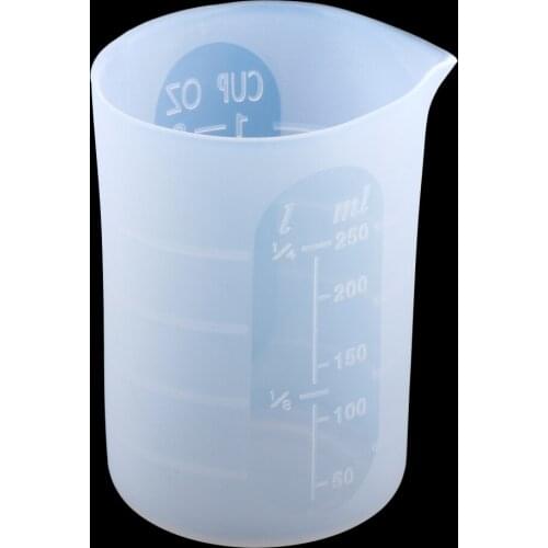 Clear Epoxy Resin Measuring Cup Graduated Glue Ink Blending Holder Container