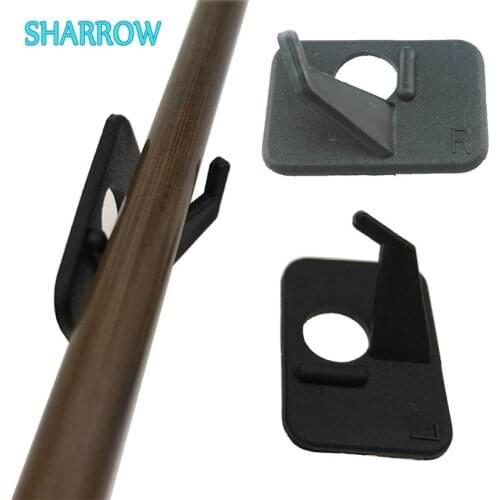 5pcs Recurve Bow Arrow Rest Archery Black Plastic Right/Left Hand for Outdoor Sports Shooting Entertainment Hunting Accessories