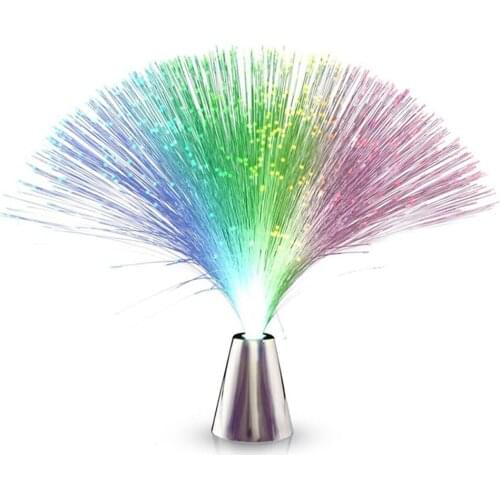 LED Romantic Fibre Optic Light Starry Lamp Decor Fountain Colors Changing Relaxing Night Lamp LED Fiber Optic Night Light Lamp