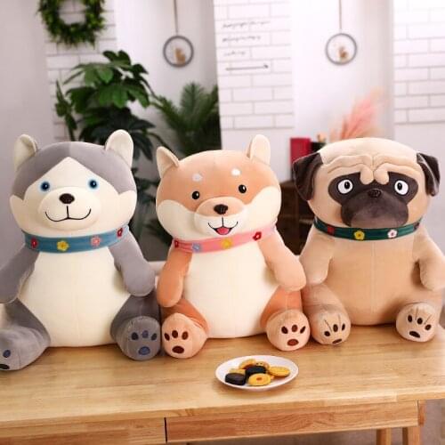 Cute 35/45/55cmHusky Shar Pei Shiba Inu high quality comfortable Pillow Soothing doll cushion decoration doll christmas gift kid