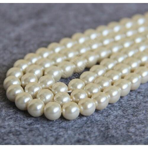 T8322 8mm light white Glass pearl loose beads!Fit For Making Bracelet&Necklace DIY Jewelry Fashion beautiful beads wholesale