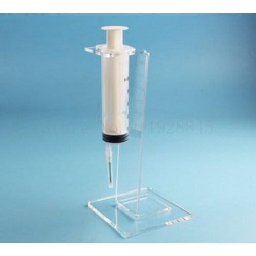 1PCS Organic Glass injection syringe Stand PMMA Support Rack Lab Supplies